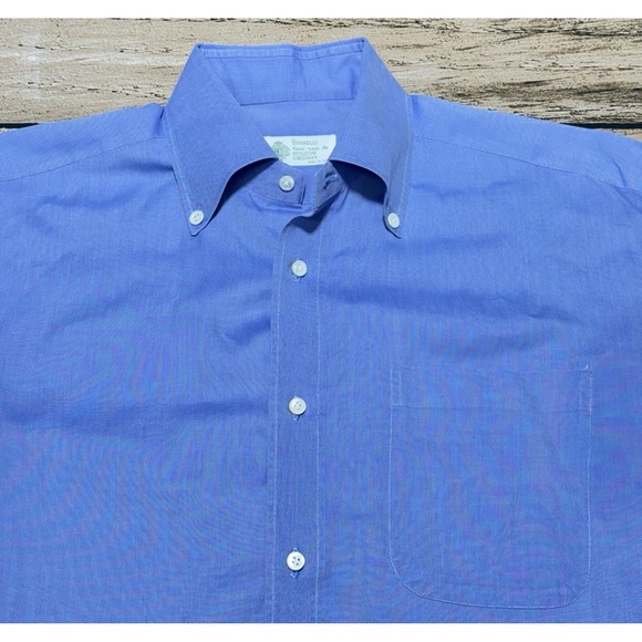 Luigi Borrelli Other - Borrelli Napoli Dress Shirt Men's 15.5 39 Blue Pocket Bergdorf Goodman Italy